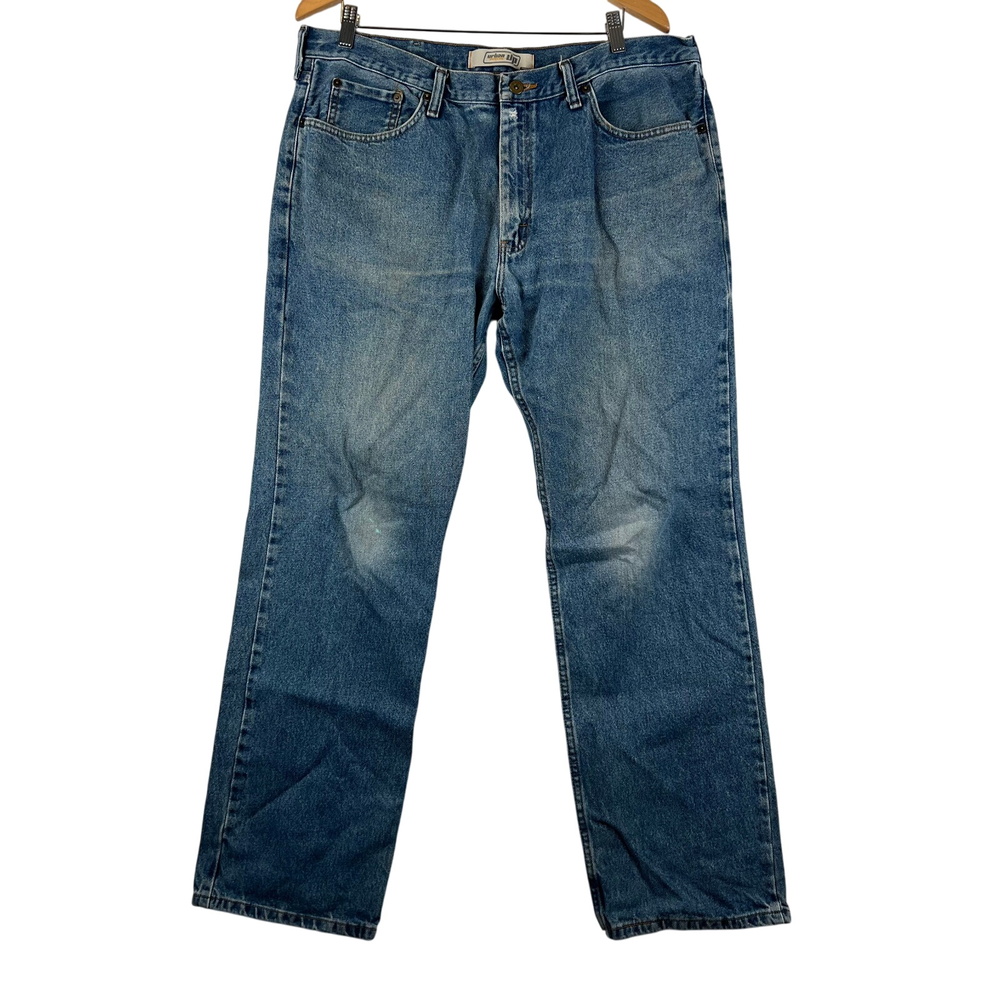 VTG Urban Pipeline UP Jeans 38x32 Relaxed Fit Denim Pants Light Wash Distressed